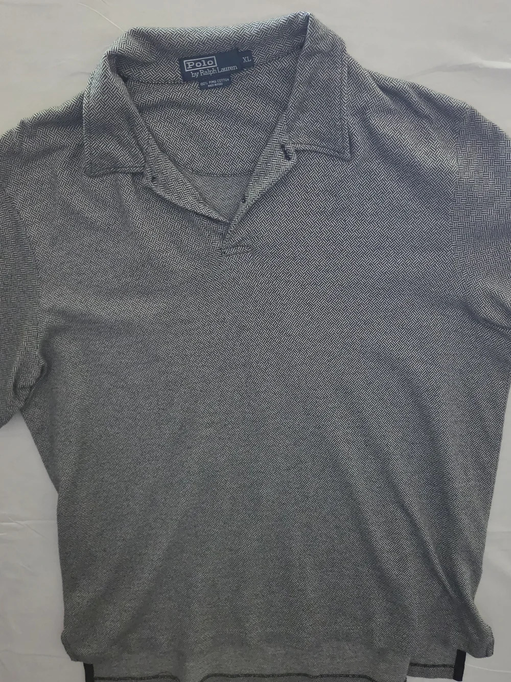 Polo by Ralph Lauren Gray Patterned Men's Polo Shirt